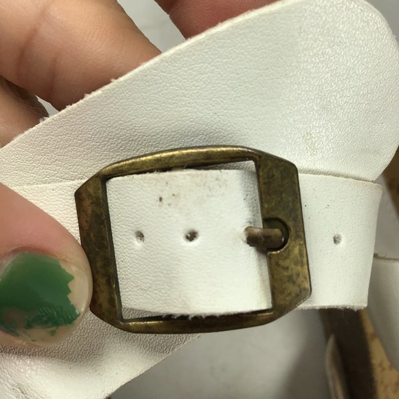 Refresh Baha Pinch Toe Sandal White Size 8 - Picture 9 of 12